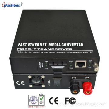 Fiber Media Converter 10/100/1000m 1310nm Sm 60km Sc